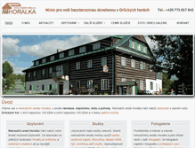 Tablet Screenshot of chatahoralka.cz